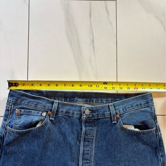 Levi's 501 high waisted button fly jeans 36x33 (men’s) - like new! - Picture 7 of 8